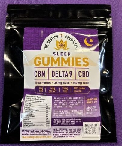 Nighttime Gummies (CBD + Delta-9) – 25 mg per gummy - 30ct